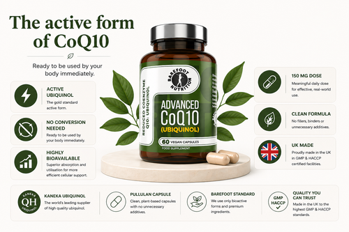 Advanced C0 Q10 - Kaneka Ubiquinol 150mg (60 Vegan Capsules)