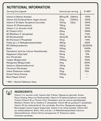 Optimum Multivitamin (Vegan Formula)